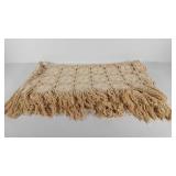Tatted crochet coverlet, needs some small repairs