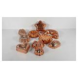 Nine copper molds