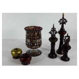 Decor group, includes a mosaic vase