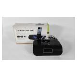 Alarm clock radio, docking station for early