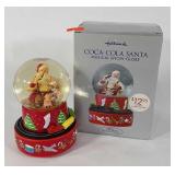 Hallmark Coca-Cola Santa musical snow globe with