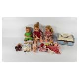 Dolls and accessories, most dolls with sleepy