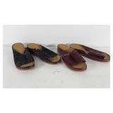 Two pairs of floral sandals, Men