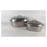 Set of two Magnalite roasting pans
