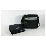 Two Creative Memories cases with craft supplies,