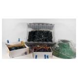 Christmas string lights, colored and white, not