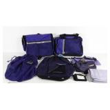 Group of purple bag, mostly Eastsport, also
