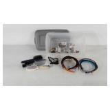 Ladies accessories, head bands, holiday earrings,