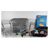 Office supplies, file organizers, envelopes, lap