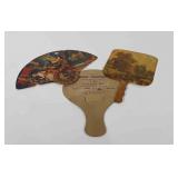 Three early advertising fans