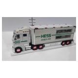 Hess gasoline toy truck and racecars