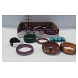 Assortment of bangle bracelets
