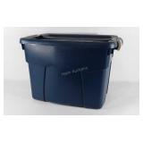 Rubbermaid tote with latching lid, 24" × 18" ×