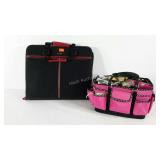 Two craft totes, includes many craft supplies