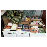 Large collection of VHS tapes (6 boxes).