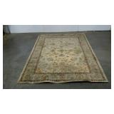 Area rug, 63 x 88, neutral tones, needs cleaned,