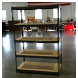 Shop garage shelves, 48 x 24 x 72, metal frame