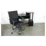 Laminate desk, lightweight, and office chair