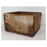Wooden crate, 16" × 15" × 10"