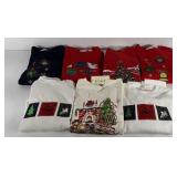 Basic Editions Holiday Christmas sweaters, three