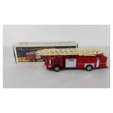 Hess toy fire truck bank, with box, made in Hong