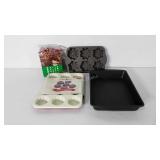 Bakeware, includes Nordicware bundt pan, brownie