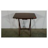 TV tray, folds, 26" tall