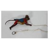 Tin toy climbing monkey, 8"