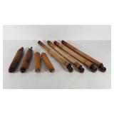 Wooden table legs and screw on legs on casters