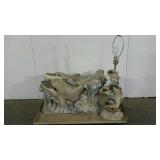 Dolphin decor, 29" x 15" table base needs glass