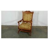 Early rocking chair, rocker has been repaired,
