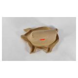 Haeger Natural Stone pig shaped bacon cooker