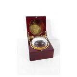 Danbury desk globe clock, see inscription in lid