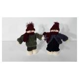 Two crazy Mountain Christmas decor snowman