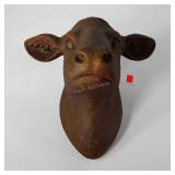 Cow head wall hanging, hollow pottery like