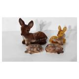 Deer figurines, 5"-8"