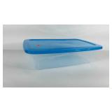 Tote with lid, 23" × 16" × 6"