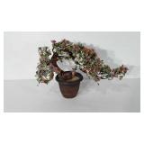 Glass art bonsai tree, 16"