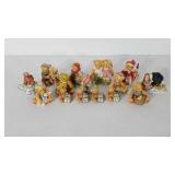 Fifteen cherished teddies figurines,