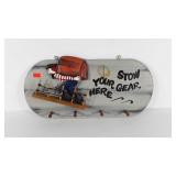 Wall coat rack, with nautical design, 24x12