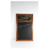 Advertising Coca-Cola chalk board sign, 20x31,