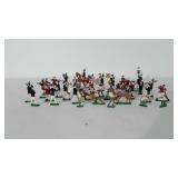 Leaded figurines, includes Indians and soldiers,