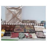 Divided laundry basket with crafting and