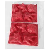 Power Rangers jello-jiggler molds, set of two