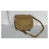 Suede Safari bag, crossbody style