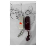 Two landline telephones