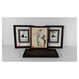 Wall art, Norman Rockwell print on canvas, 13x16