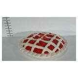 Ceramic cherry pie plate