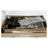 Military hats and ephemera