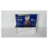 Four sets of colored indoor/outdoor Christmas